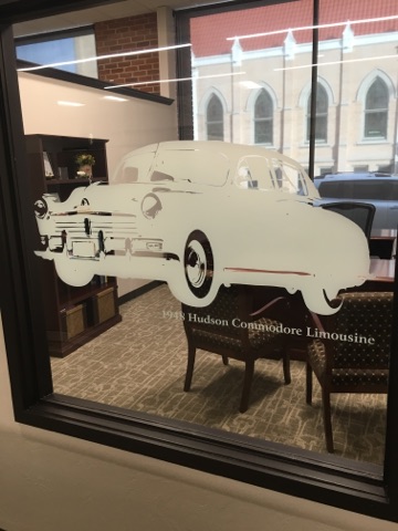 Hudson car logo at oaa offices